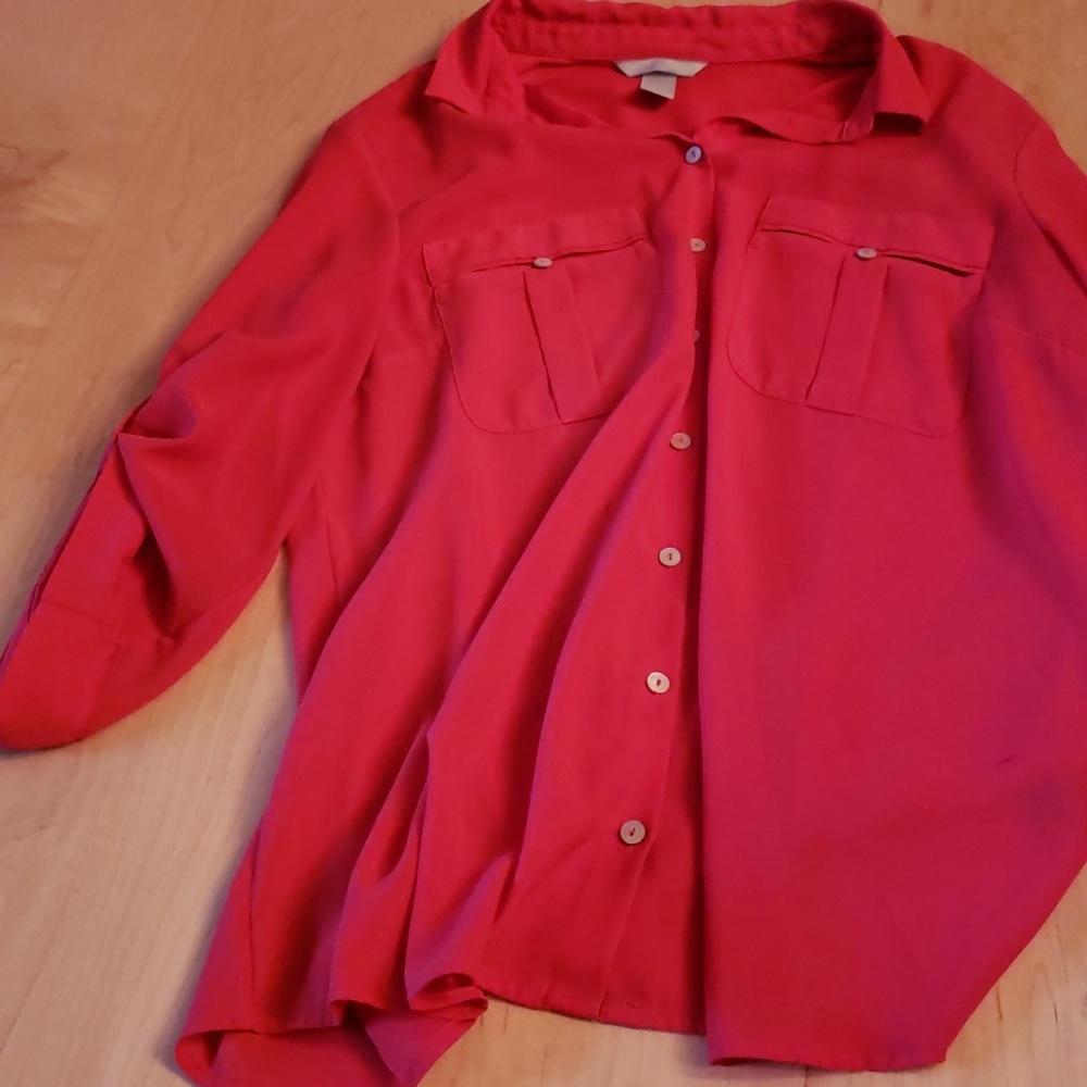 H&M top, red